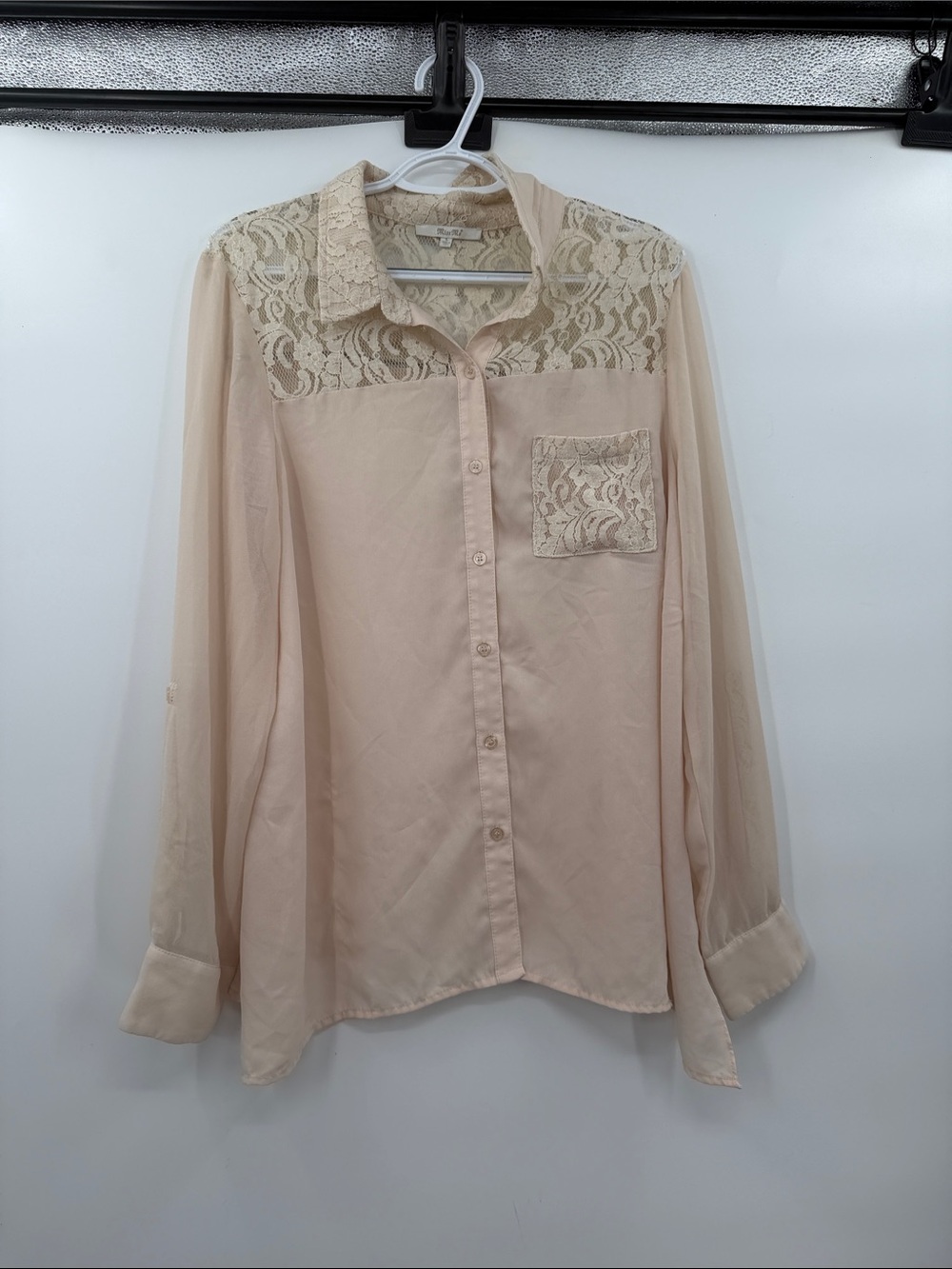 Miss me button down blouse large